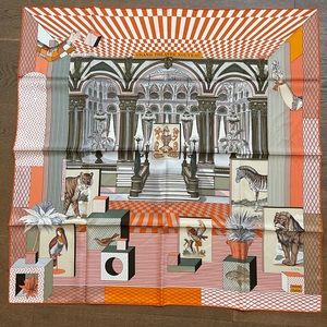 Hermes Grand Theatre Nouveau scarf 90